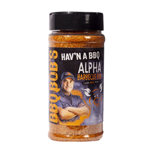 BBQ BOBftS HAVftN A BBQ: ALPHA BARBECUE RUB 11.9 OZ